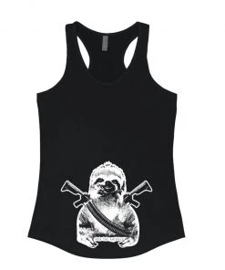 Arm The Animals Women's | Artillery Sloth | Ideal Tank Top Tank Tops