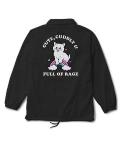 Arm The Animals Cat Designs Unisex | Rage Kitty | Coaches Jacket