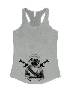 Arm The Animals Women's | Artillery Sloth | Ideal Tank Top Tank Tops