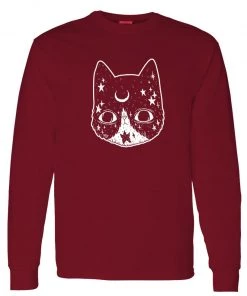Arm The Animals Long Sleeves Unisex | Crescent Cat | Jersey Long Sleeve