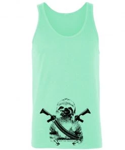 Arm The Animals Men's | Artillery Sloth | Tank Top Tank Tops