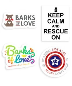 Barks Of Love $10 And Under Stickers | BOL Sticker Set 2 | Die Cut Sticker Set (4)