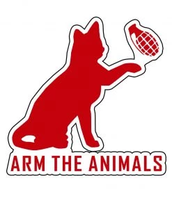 Arm The Animals Cat Designs Stickers | Catastrophe 1.0 | Die Cut Sticker
