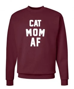 Arm The Animals Unisex | Cat Mom AF | Crewneck Sweatshirt