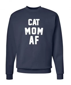 Arm The Animals Unisex | Cat Mom AF | Crewneck Sweatshirt