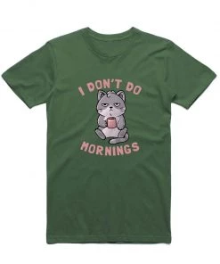 Eduardo Ely Tees Unisex | I Don't Do Mornings | Crew
