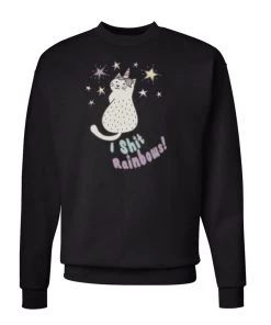 Arm The Animals Cat Designs Unisex | Rainbows | Crewneck Sweatshirt