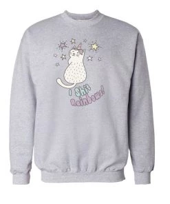 Arm The Animals Cat Designs Unisex | Rainbows | Crewneck Sweatshirt