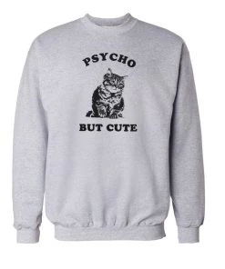 Arm The Animals Unisex | Cute But Psycho | Crewneck Sweatshirt Crew Sweatshirts