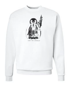 Arm The Animals Unisex | Pen-Gun | Crewneck Sweatshirt Crewneck Sweatshirts