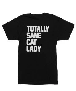 Arm The Animals Tees Unisex | Totally Sane Cat Lady (Text) | Oversized Tee