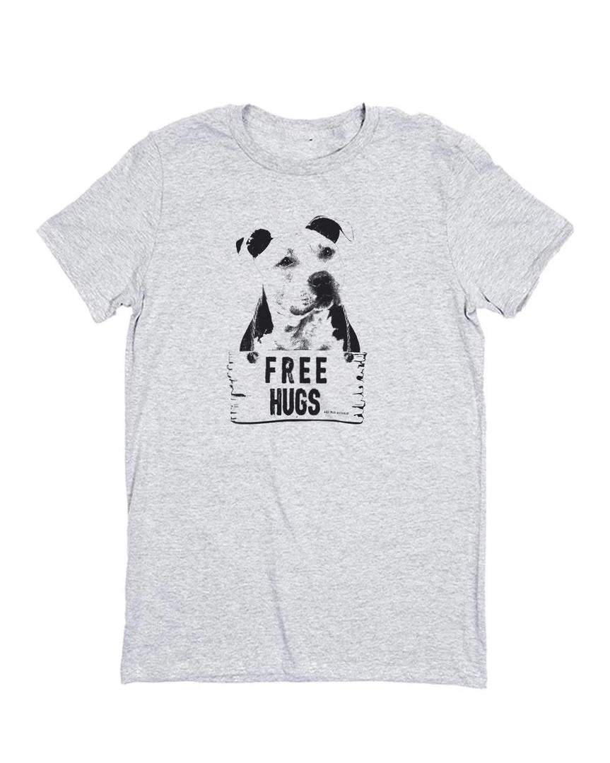 Arm The Animals Unisex | Free Hugs Pittie | Crew Tees