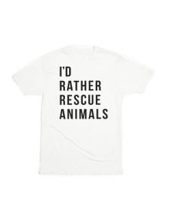 Arm The Animals Unisex | I'd Rather Rescue Animals | Crew Tees