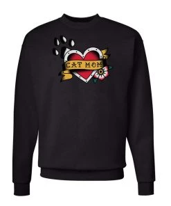 Arm The Animals Unisex | Tattoo Cat Mom | Crewneck Sweatshirt