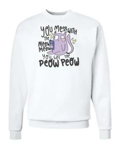 Arm The Animals Crew Sweatshirts Unisex | Peow Peow | Crewneck Sweatshirt