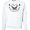 Arm The Animals Unisex | Tattoo Butterfly | Crewneck Sweatshirt Crew Sweatshirts