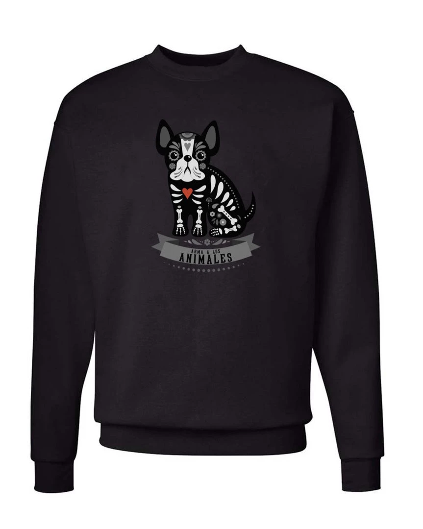 Arm The Animals Crew Sweatshirts Unisex | Frenchie Alebrije | Crewneck Sweatshirt