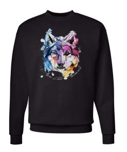Arm The Animals Unisex | Sunset Wolf | Crewneck Sweatshirt