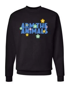 Arm The Animals Crew Sweatshirts Unisex | Summer Pop Logo | Crewneck Sweatshirt