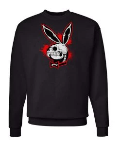 Arm The Animals Unisex | Bad To The Bone Bunny | Crewneck Sweatshirt Crew Sweatshirts