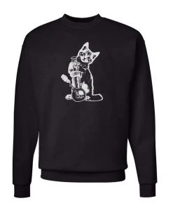 Arm The Animals Unisex | Reefer Kitty | Crewneck Sweatshirt Crew Sweatshirts