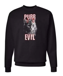 Arm The Animals Unisex | Purr Evil | Crewneck Sweatshirt