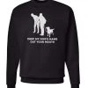 Arm The Animals Crew Sweatshirts Unisex | Dog Park Problems | Crewneck Sweatshirt
