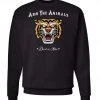 Arm The Animals Unisex | Tattoo Tiger | Crewneck Sweatshirt Crew Sweatshirts
