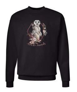 Arm The Animals Unisex | Ridgeline Meerkat | Crewneck Sweatshirt Crew Sweatshirts