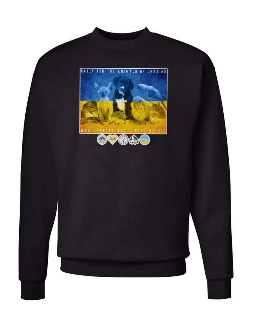 Arm The Animals Unisex | Rally For Ukraine | Crewneck Sweatshirt Crew Sweatshirts