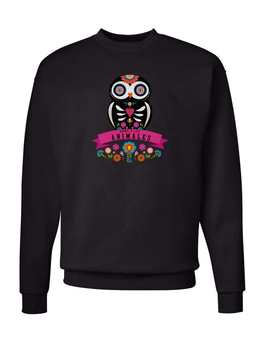 Arm The Animals Unisex | Owl Alebrije | Crewneck Sweatshirt Crew Sweatshirts