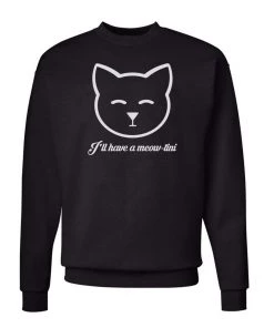 Arm The Animals Unisex | Meow-Tini | Crewneck Sweatshirt
