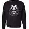 Arm The Animals Unisex | 9 Lives Skellington | Crewneck Sweatshirt Cat Designs