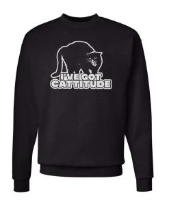 Arm The Animals Crew Sweatshirts Unisex | Cat-titude | Crewneck Sweatshirt