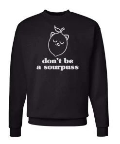 Arm The Animals Unisex | Sour Puss | Crewneck Sweatshirt Crew Sweatshirts