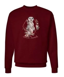 Arm The Animals Unisex | Ridgeline Meerkat | Crewneck Sweatshirt Crew Sweatshirts
