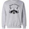 Arm The Animals Unisex | Trash Panda | Crewneck Sweatshirt Crew Sweatshirts