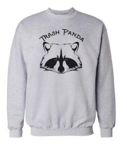 Arm The Animals Unisex | Trash Panda | Crewneck Sweatshirt Crew Sweatshirts