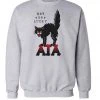 Arm The Animals Unisex | Tattoo Black Cat | Crewneck Sweatshirt Crew Sweatshirts