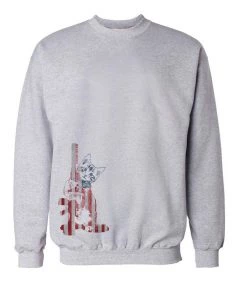 Arm The Animals Unisex | 4th Of July Ain't Kitten Around | Crewneck Sweatshirt