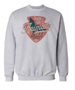 Arm The Animals Crew Sweatshirts Unisex | Howl | Crewneck Sweatshirt