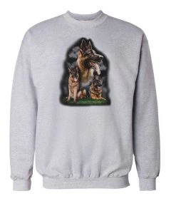 Arm The Animals Unisex | German Shepard | Crewneck Sweatshirt Crew Sweatshirts