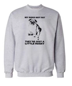 Arm The Animals Unisex | Just A Little Bit Husky | Crewneck Sweatshirt Crew Sweatshirts
