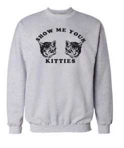 Arm The Animals Unisex | My Kitties | Crewneck Sweatshirt Crew Sweatshirts