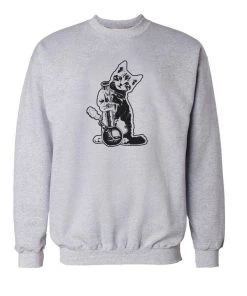 Arm The Animals Unisex | Reefer Kitty | Crewneck Sweatshirt Crew Sweatshirts