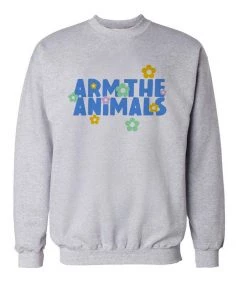 Arm The Animals Crew Sweatshirts Unisex | Summer Pop Logo | Crewneck Sweatshirt
