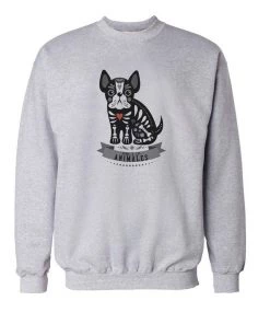 Arm The Animals Crew Sweatshirts Unisex | Frenchie Alebrije | Crewneck Sweatshirt