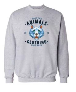 Arm The Animals Crew Sweatshirts Unisex | Varsity Wolf | Crewneck Sweatshirt