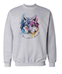 Arm The Animals Unisex | Sunset Wolf | Crewneck Sweatshirt