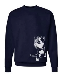 Arm The Animals Crew Sweatshirts Unisex | Cat The Ripper | Crewneck Sweatshirt